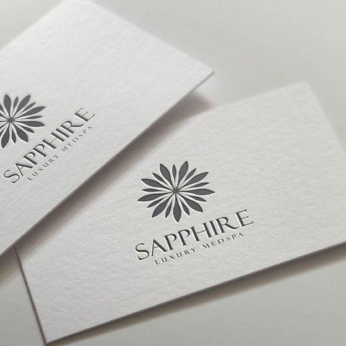 Sapphire Essence: Luxurious Medspa Logo