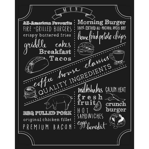 Hand Lettering Menu design