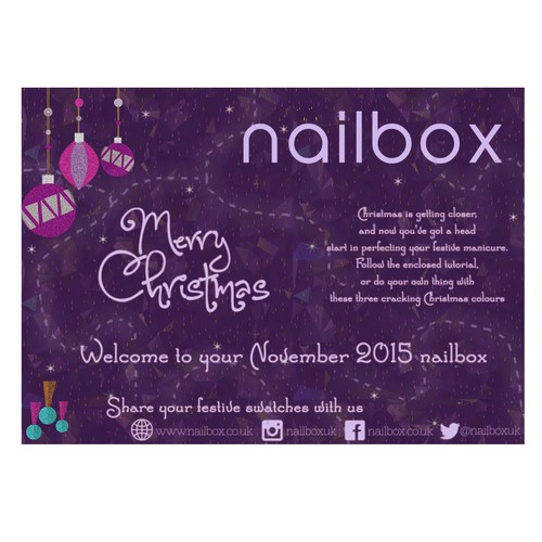 nailbox "Christmas flyer"