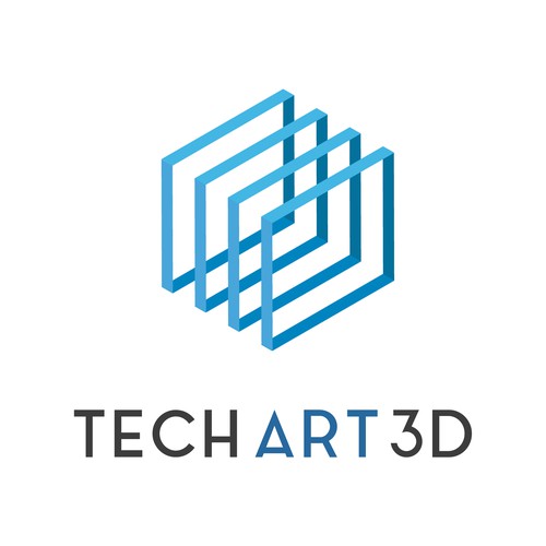 Tech Art 3D Logo Concept