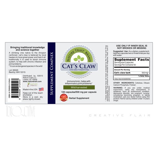 Create the next product label for Nature Trait LLC