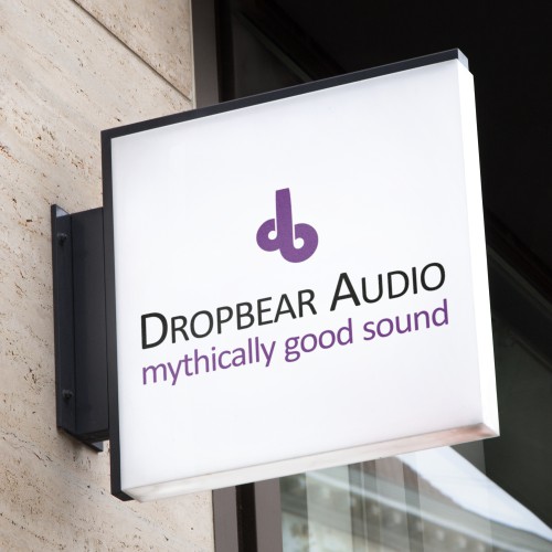 a logo for an audio company