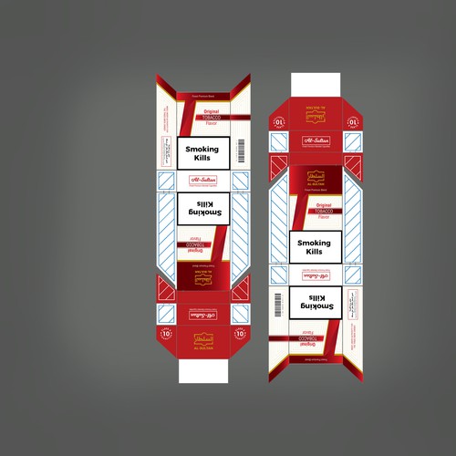 packaging design for cigarette box