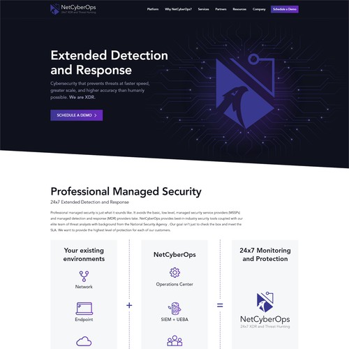 NetCyberOps CyberSecurity Website Design