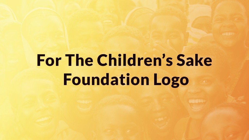 Design an appealing logo that showcases our work with adults in order to impact children
