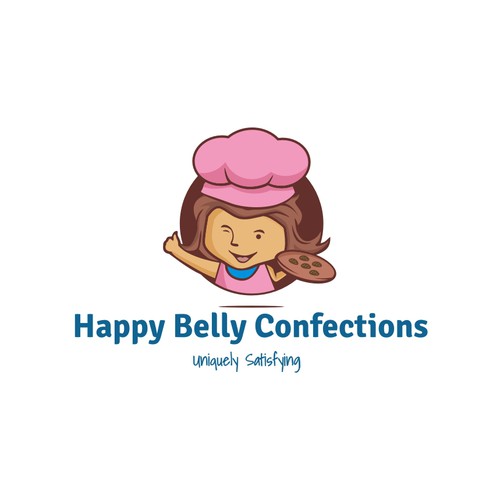 Create a simple, elegant and timeless logo for Happy Belly Confections