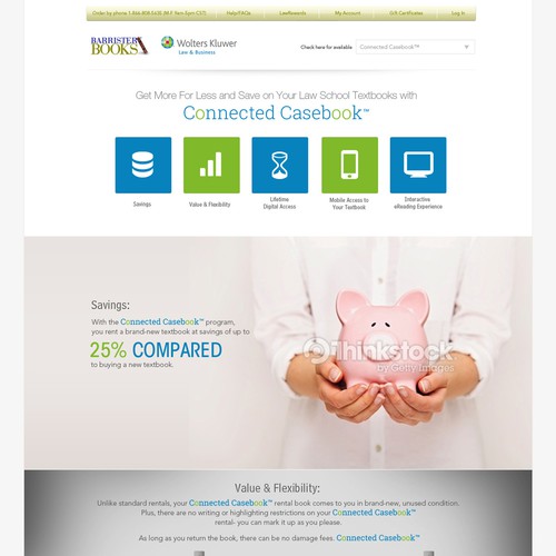 Law School Textbook Program Landing Page