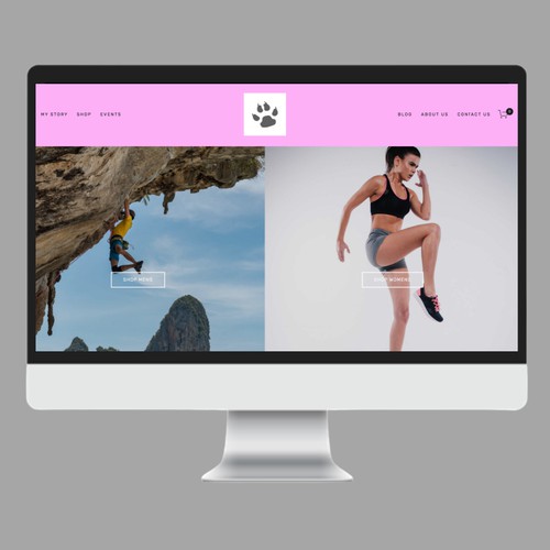 Fitness Website with Ecommerce