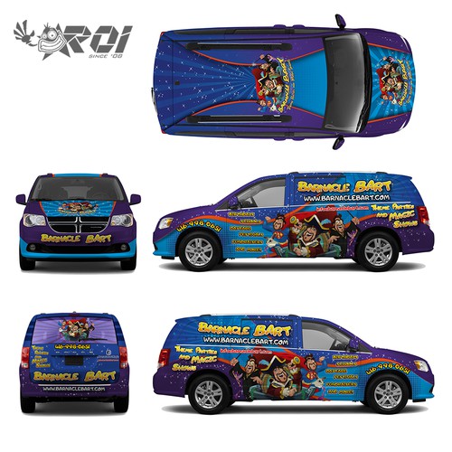 Van wrap for Magic Show company