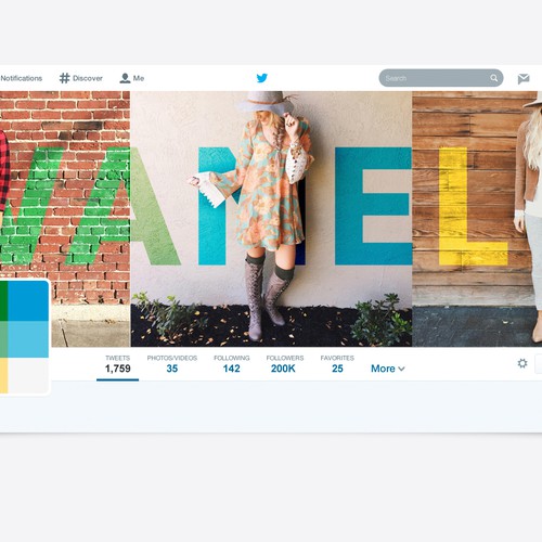 Twitter Cover for Wanelo