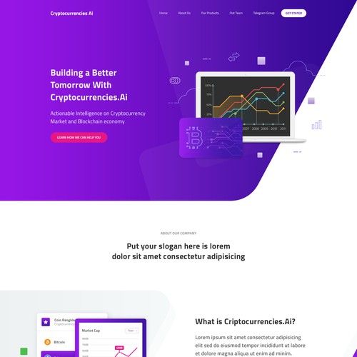 Cryptocurrency Web Design