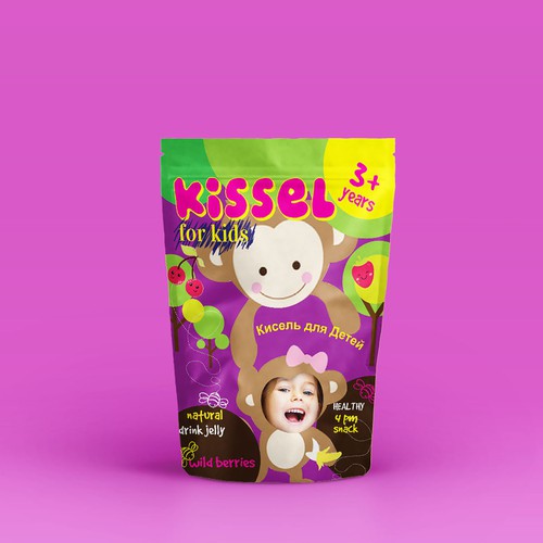 Design a cutest package design for Baby Kissel