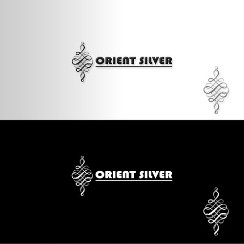 Create a new logo for a silver jewelry store Orient Silver