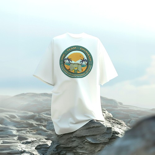 Retro Vintage Surf-Style T-Shirt Design