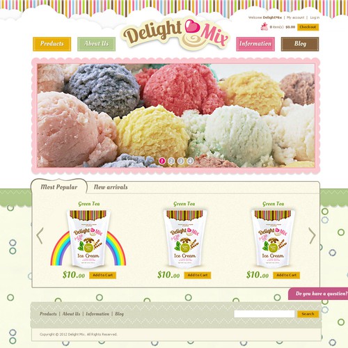 DelightMix needs a new website design