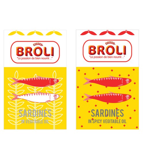 Wanted: New label for our BROLI sardines tins