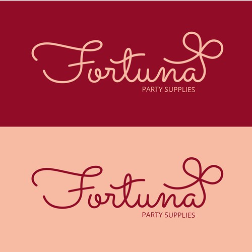 Fun and feminine logo for online shop