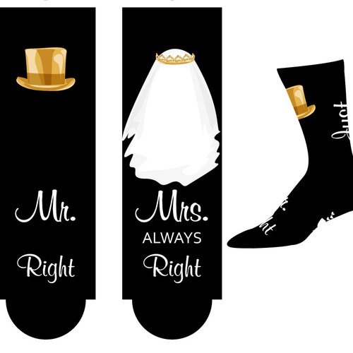 Wedding Design for socks