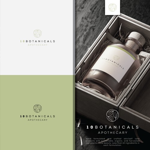 Logo design for a modern skin care apothecary