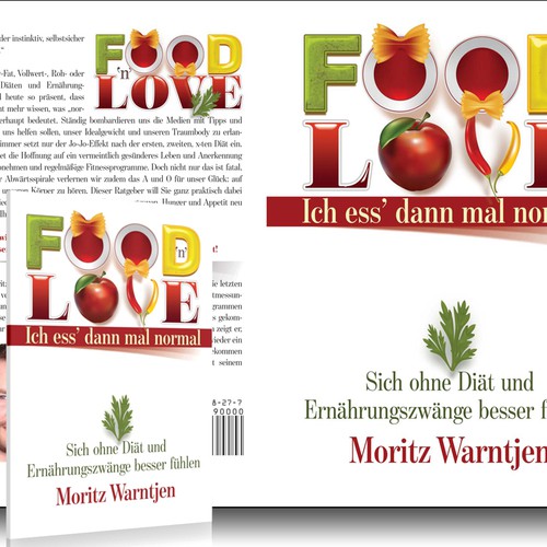 Create a cover for a guide book against dieting