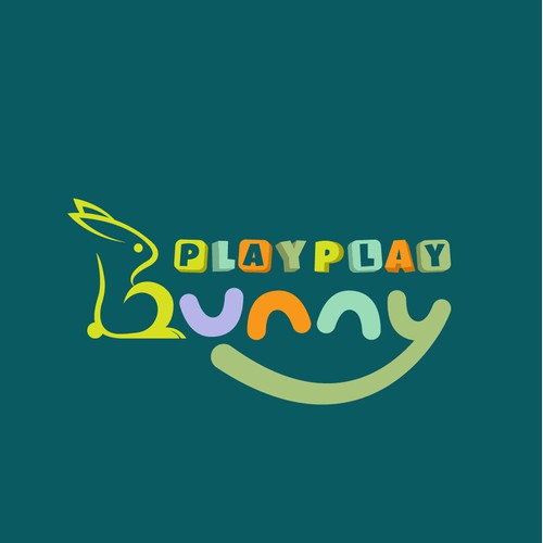 Play Play Bunny - Combination logo design