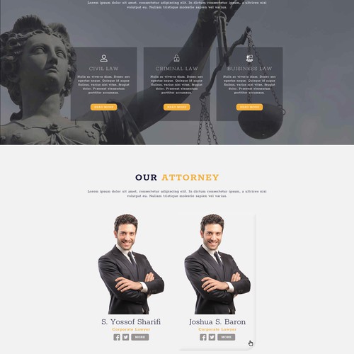 Lawyer landing page