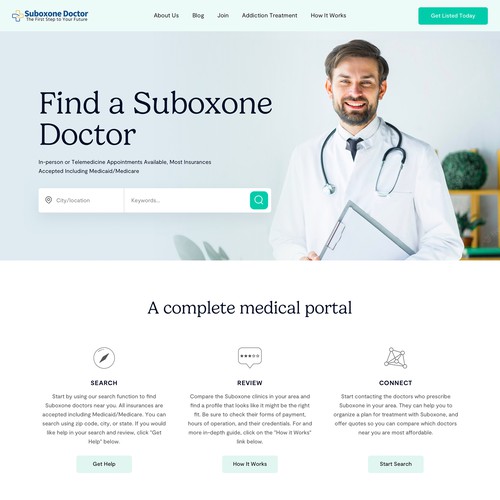 Directory website with all suboxone clinics/docotrs in the United states