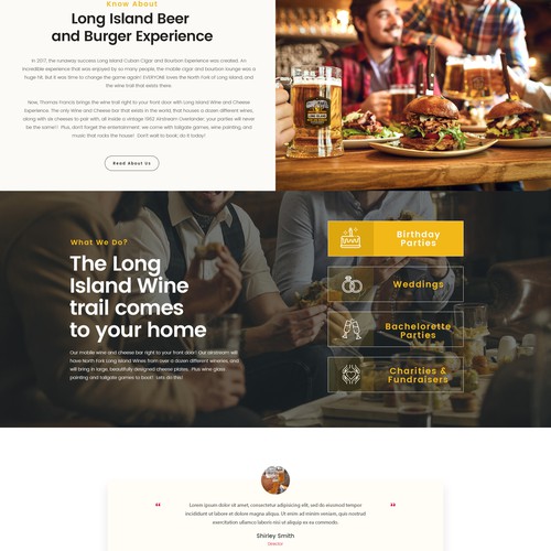 Home page design