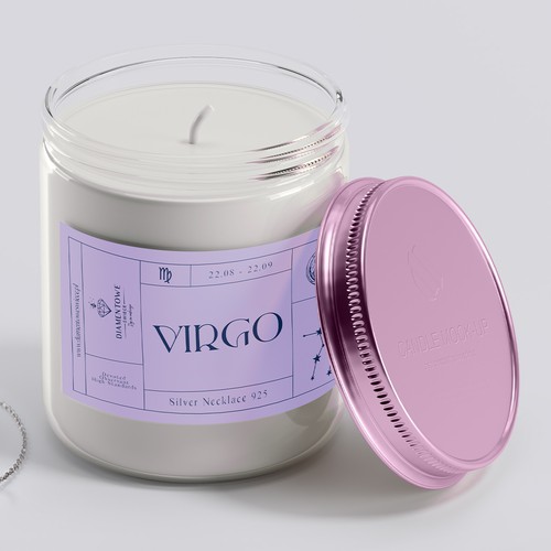 Constellation Zodiac candle label