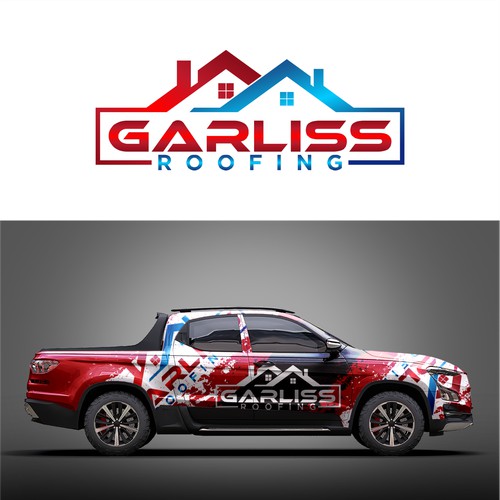 CLASSIC LOGO DESIGN FOR A CUTTING EDGE ROOFING COMPANY