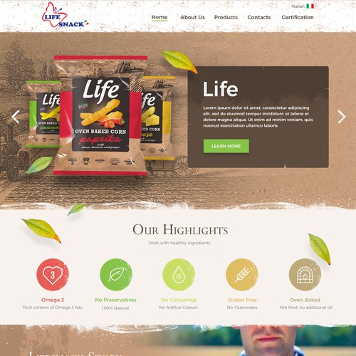 Website Design for Life Snack