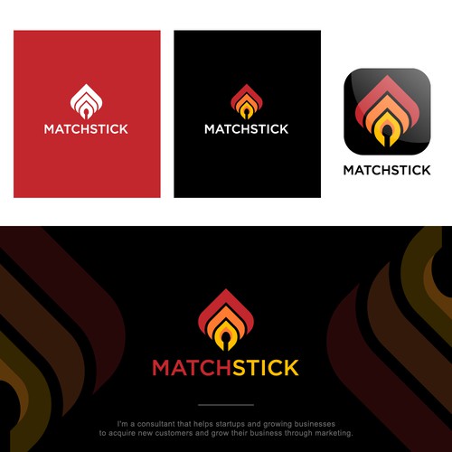 simple clean matchstick for the Business & Consulting Logo