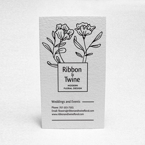 Floral design business card