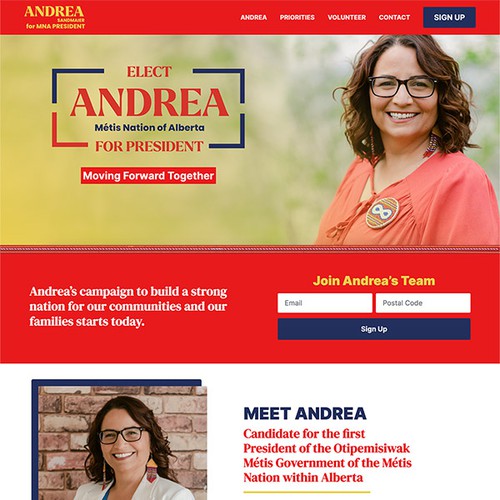 Andrea Sandmaier for President