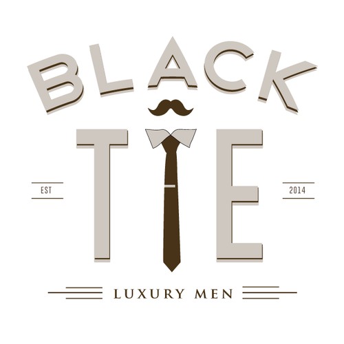 logo for luxury men's grooming brand