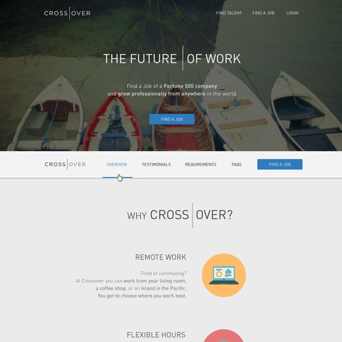 Modern startup needs 1 page redesign with significant opportunities for more high-rate work