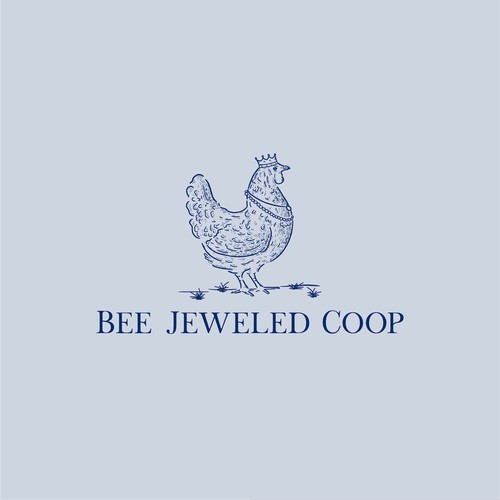 Bee Jeweled Chicken Coop Logo