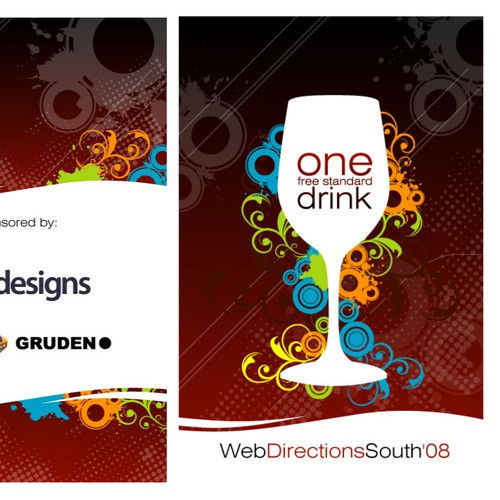 Design the Drink Cards for leading Web Conference!