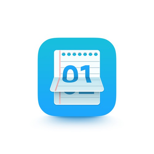 Word Count Notepad App Icon