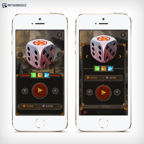 Diceon - UI Game Design
