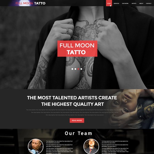 Tattoo Website Design