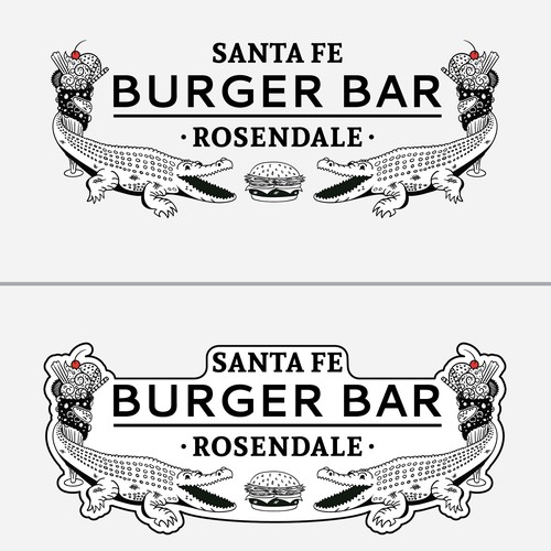 Logo Concept for Santa Fe Burger Bar - Fourth Pass