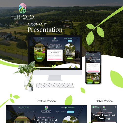 LANDSCAPING COMPANY WEBSITE DESIGN