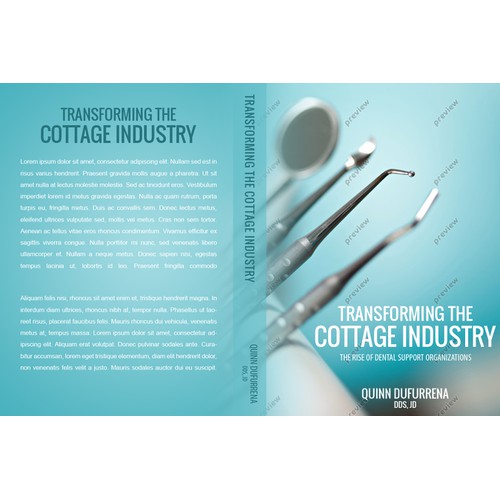 Create an innovative illustration depicting dentistry (cottage industry) in transformation