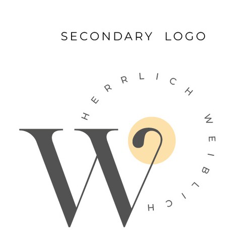 herrlich weiblich minimal logo and brand guidelines 