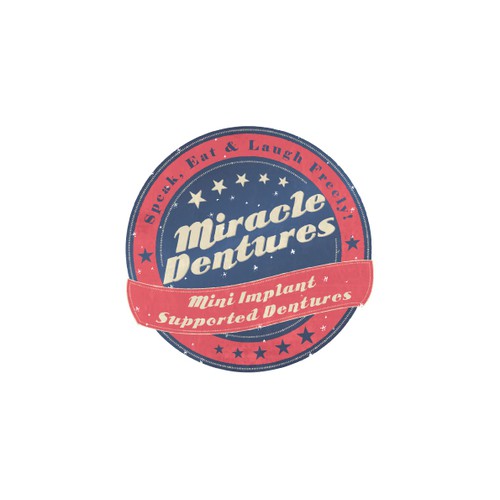 VINTAGE or RETRO new logo for Miracle Dentures