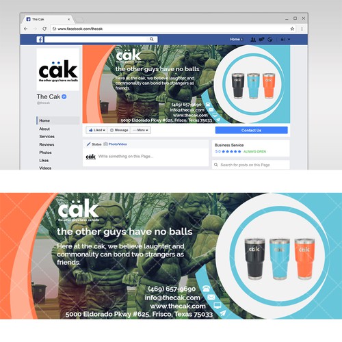 Facebook cover - the cak