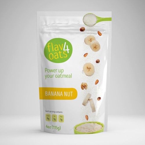 Packaging for oatmeal powder