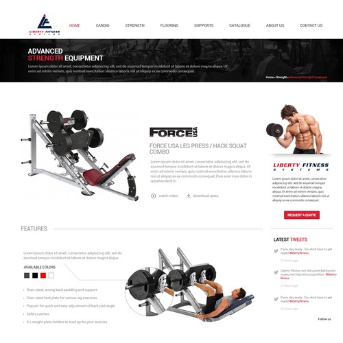 Create a new age Website for Liberty Fitness!
