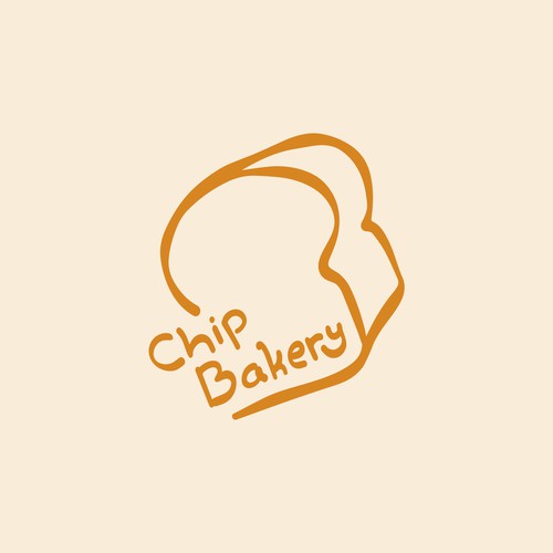 Chip Bakery Sketch Style logo